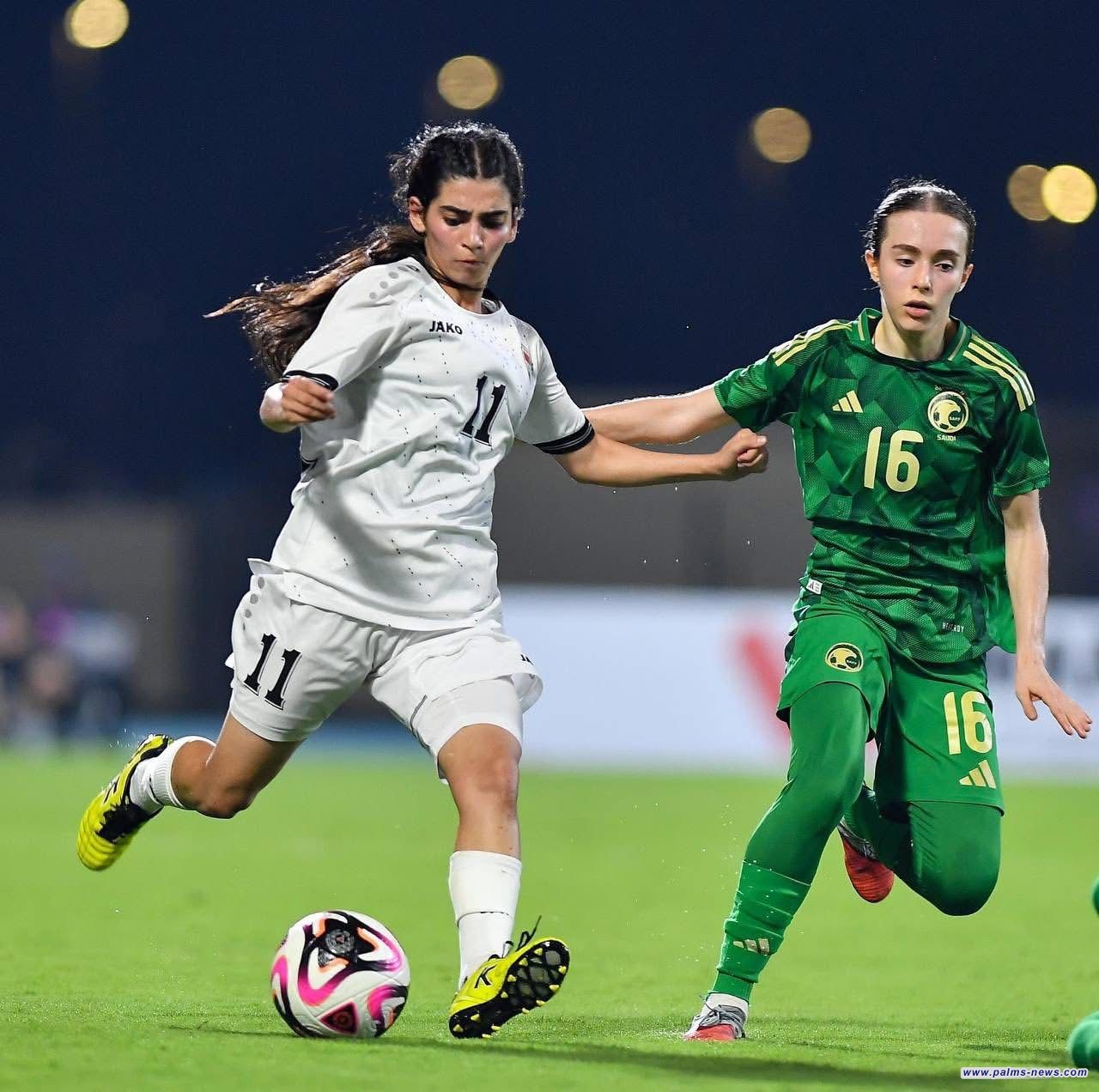 سيدات العراق يخسرن من السعودية بهدفين لهدف، ضمن بطولة غرب آسيا للسيدات.